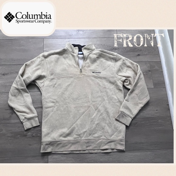 ***Columbia -Beige Pullover•EUC Size•large+Sweatshirt++Oversized sweatshirts *** - Picture 4 of 7